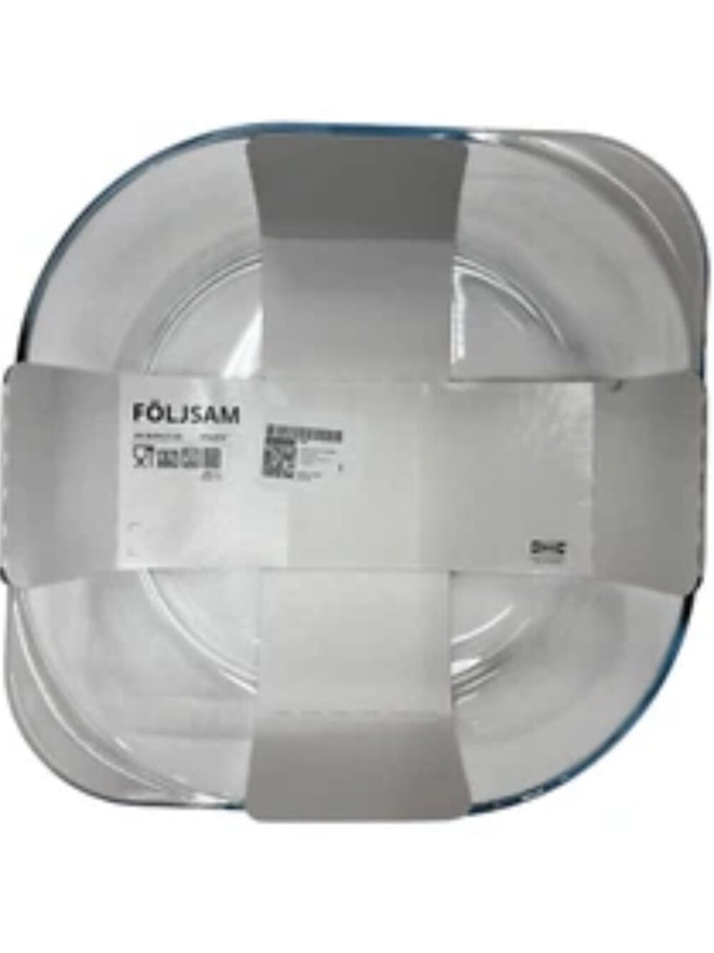 FÖLJSAM 503.112.69 Baking dish, clear glass, 10x10